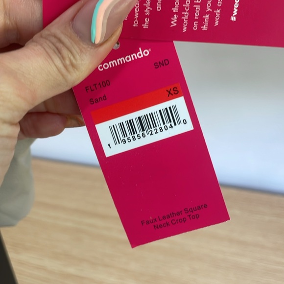 NWT Faux Leather Crop Top in Sand
Commando XS - Picture 5 of 6